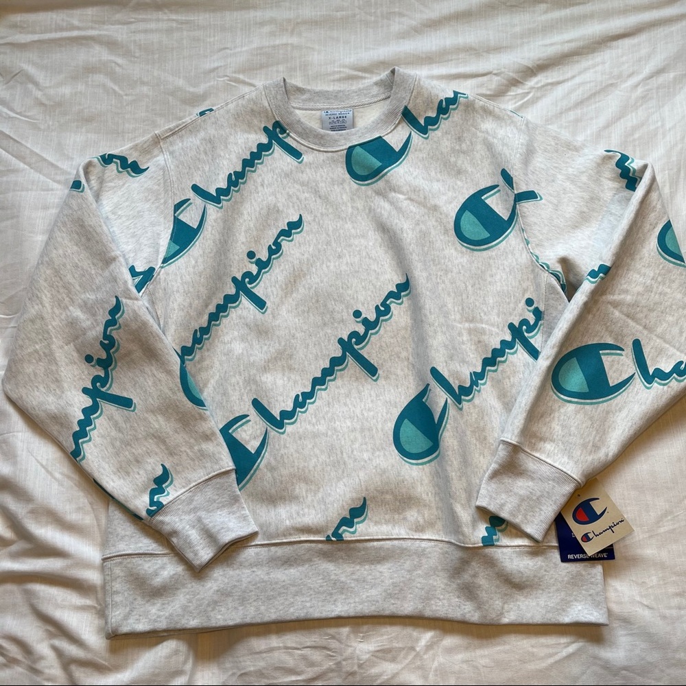Champion reverse wave logo crew neck